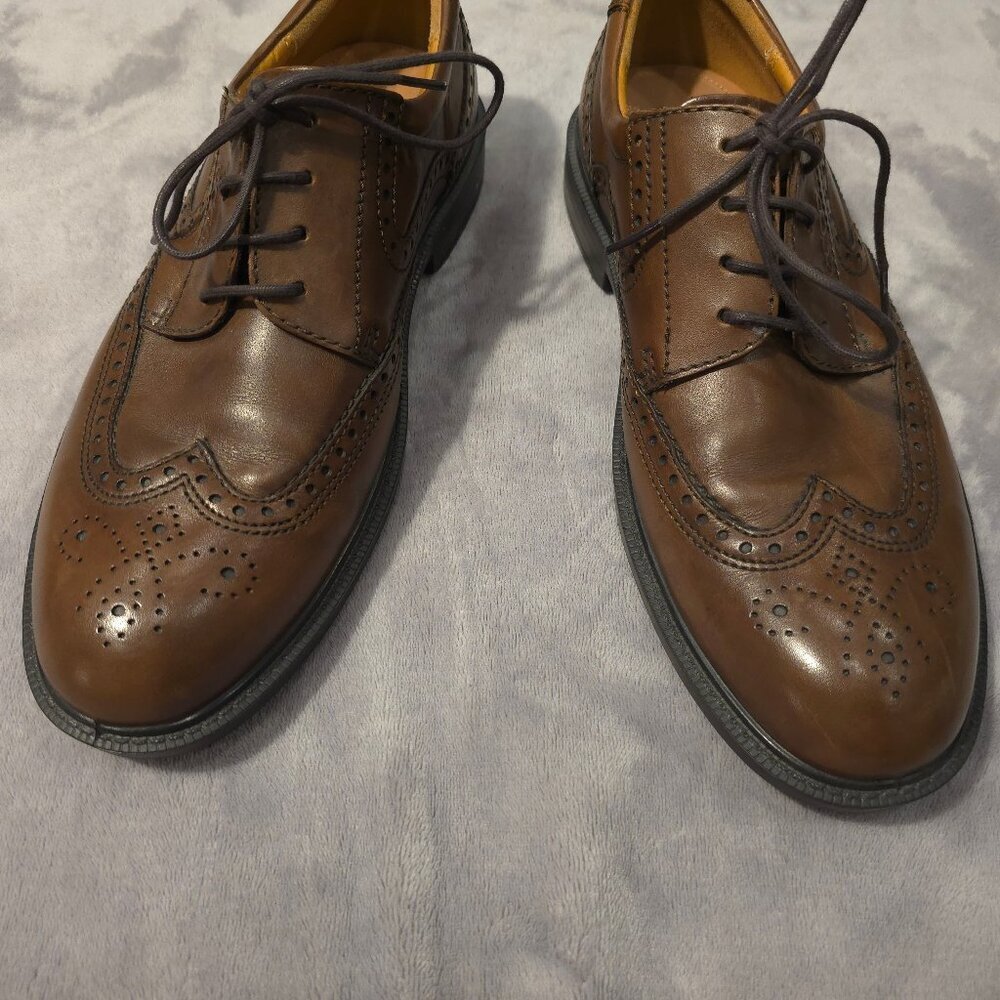 ecco authentic Oxford laced brown shoes Like new Size 42 - Picture 3 of 7